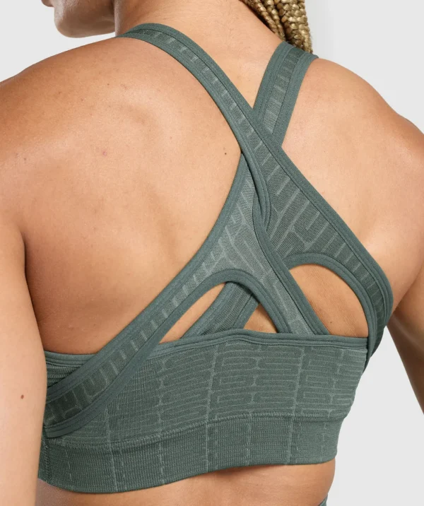 Adapt Monogram Seamless Sports Bra