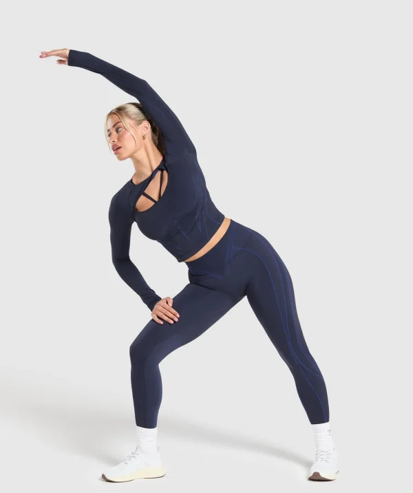 Apex Contrast Long Sleeve Top