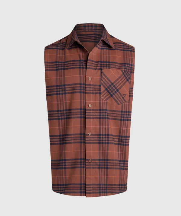 Check Sleeveless Shirt