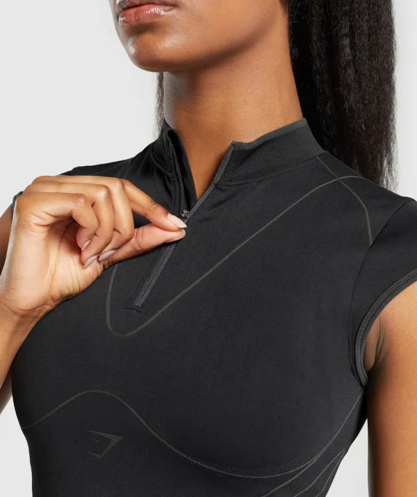 Contour Heart Seamless Short Sleeve Top