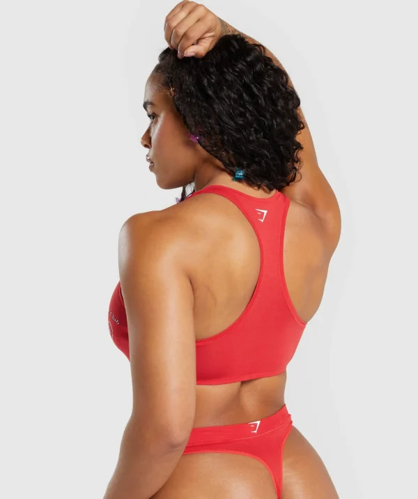Cotton Graphic Bralette