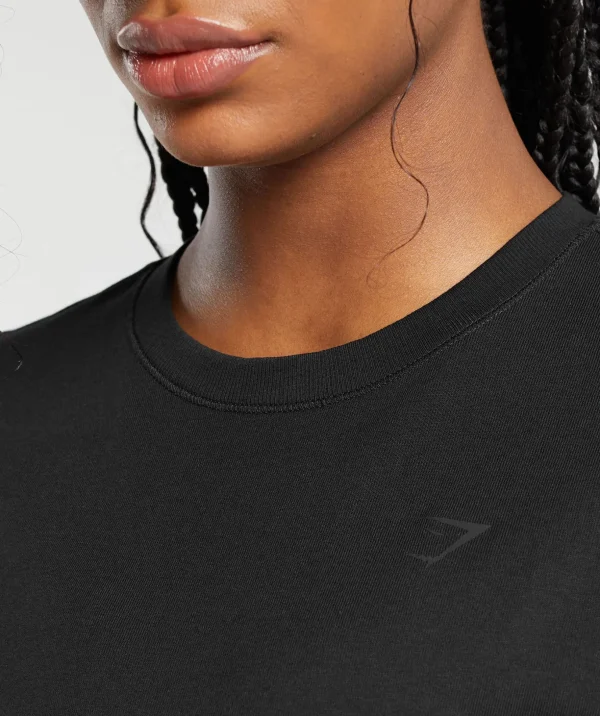 Cotton Oversized Long Sleeve Top