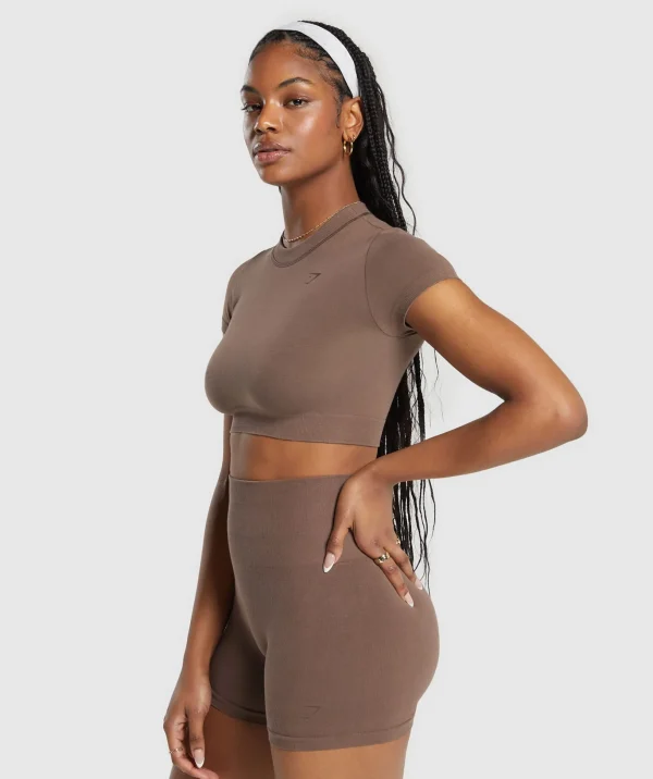 Cotton Seamless Crop Top