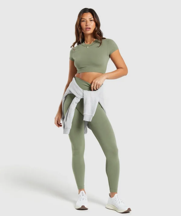 Cotton Seamless Crop Top