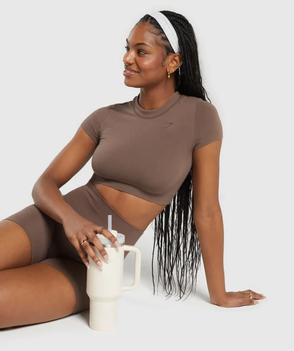 Cotton Seamless Crop Top