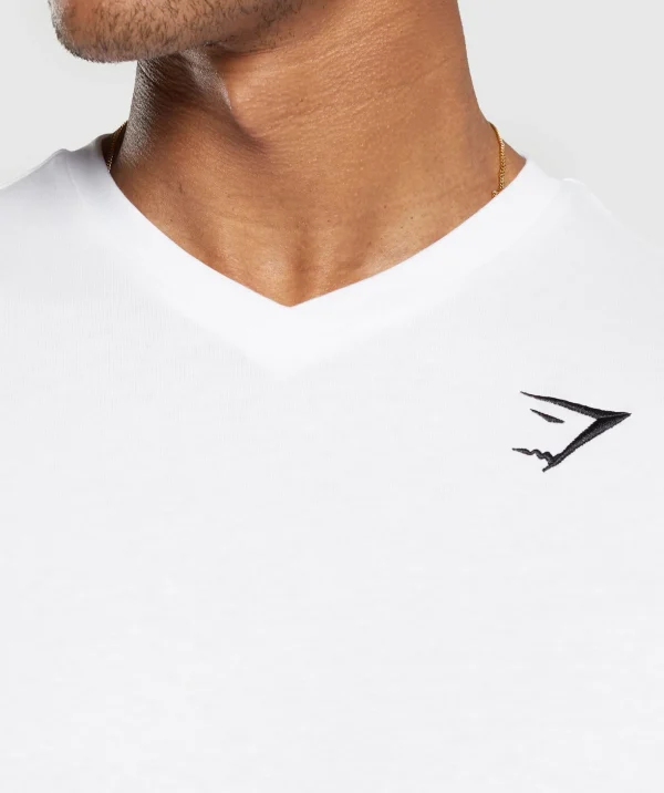 Crest V-Neck T Shirt