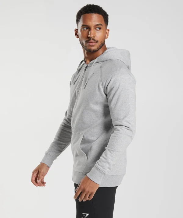 Crest Zip Up Hoodie