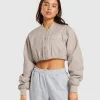Cropped Bomber Jacket
