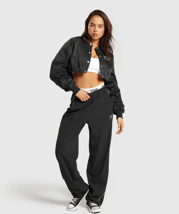 Cropped Bomber Jacket
