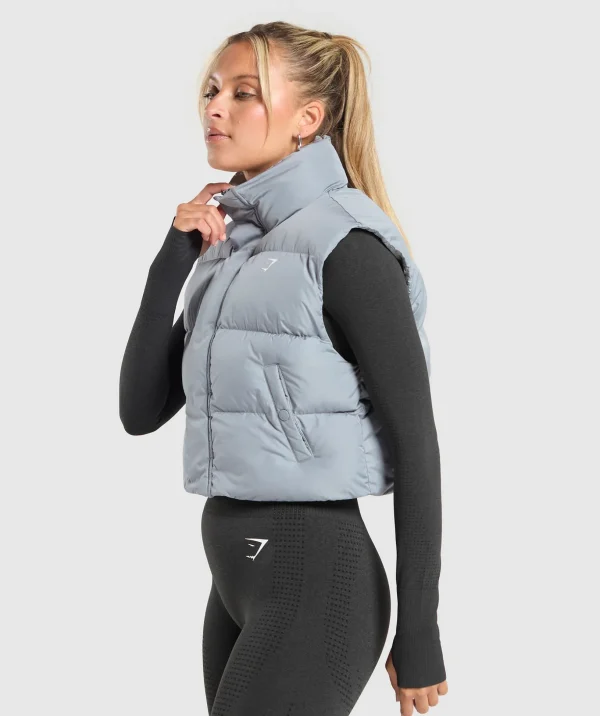 Cropped Midi Gilet
