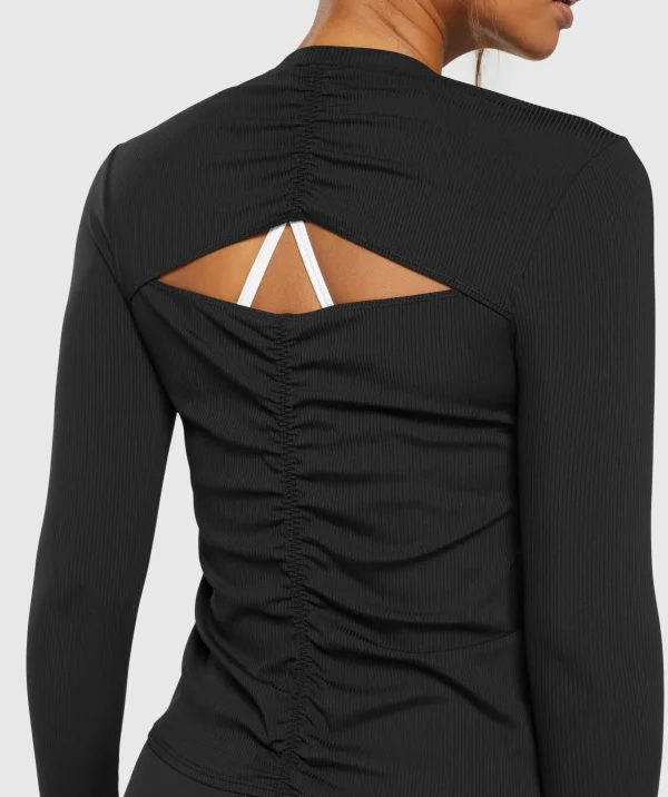 Elevate Long Sleeve Ruched Top