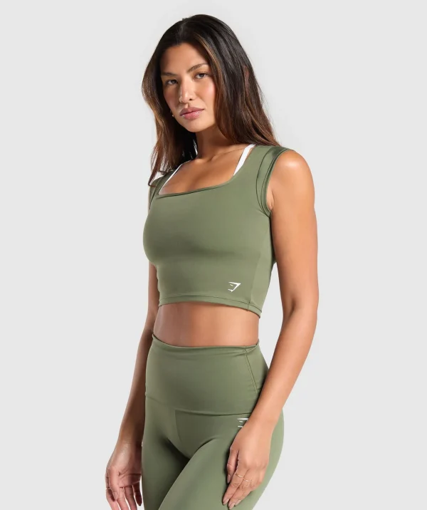 Everyday Cap Sleeve Crop Top