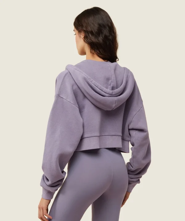 everywear Cropped Zip Hoodie
