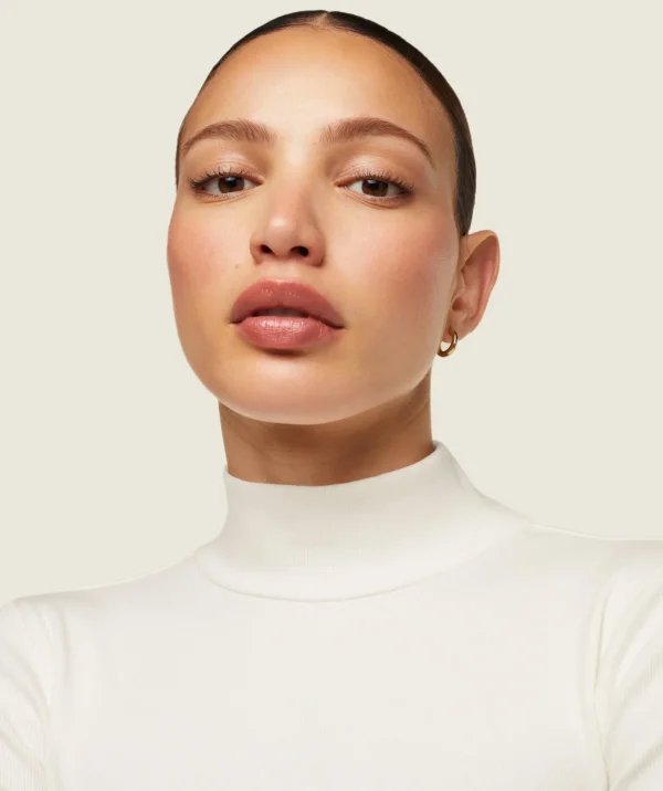 everywear Long Sleeve Ribbed Turtle Neck