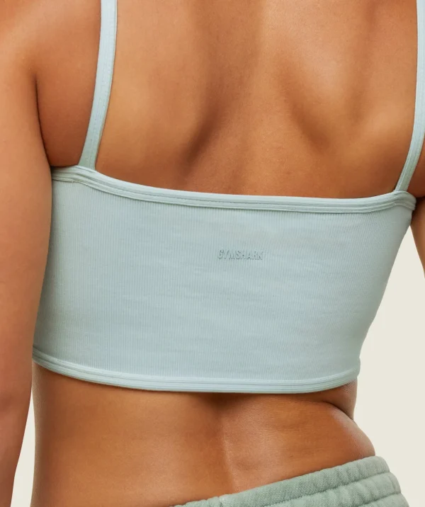 everywear Ribbed Bandeau Bra