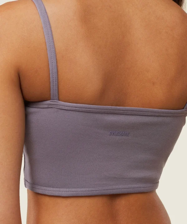 everywear Ribbed Bandeau Bra