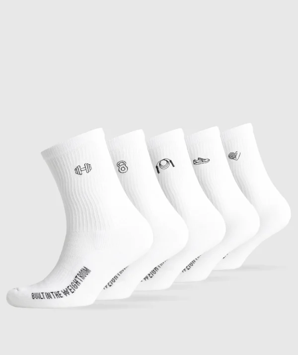 Graphic Conditioning Crew Socks 5pk