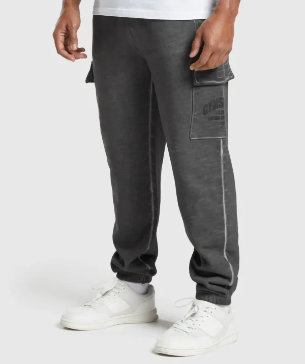 Heavyweight Washed Cargo Joggers