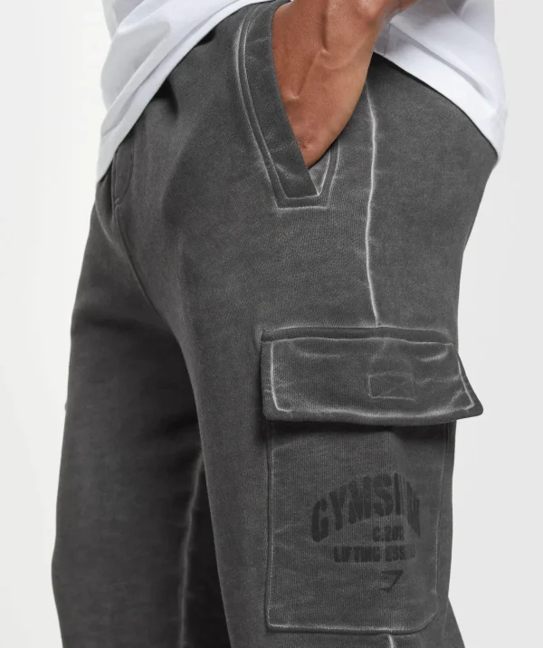 Heavyweight Washed Cargo Joggers