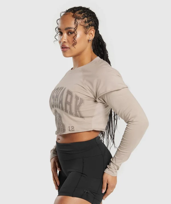 Lifting 2 In 1 Long Sleeve Crop Top