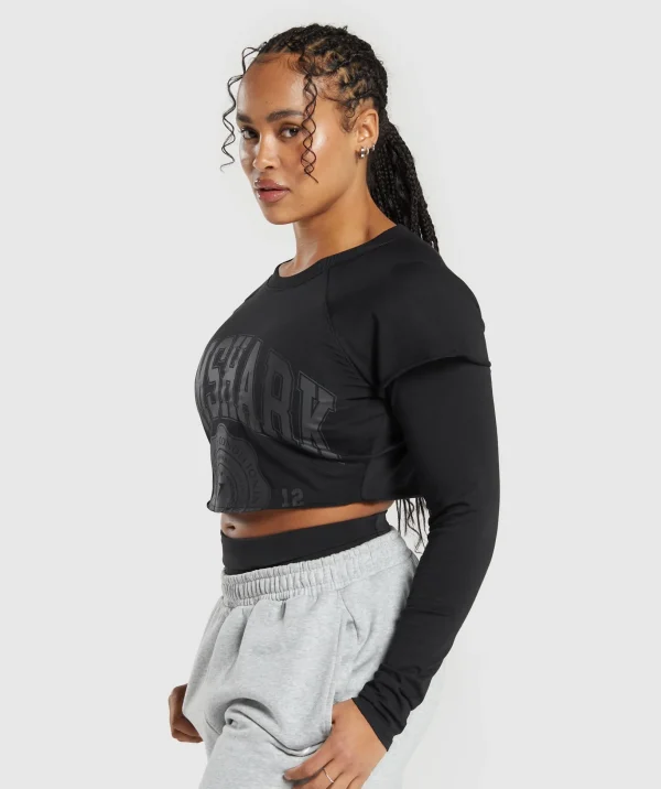 Lifting 2 In 1 Long Sleeve Crop Top