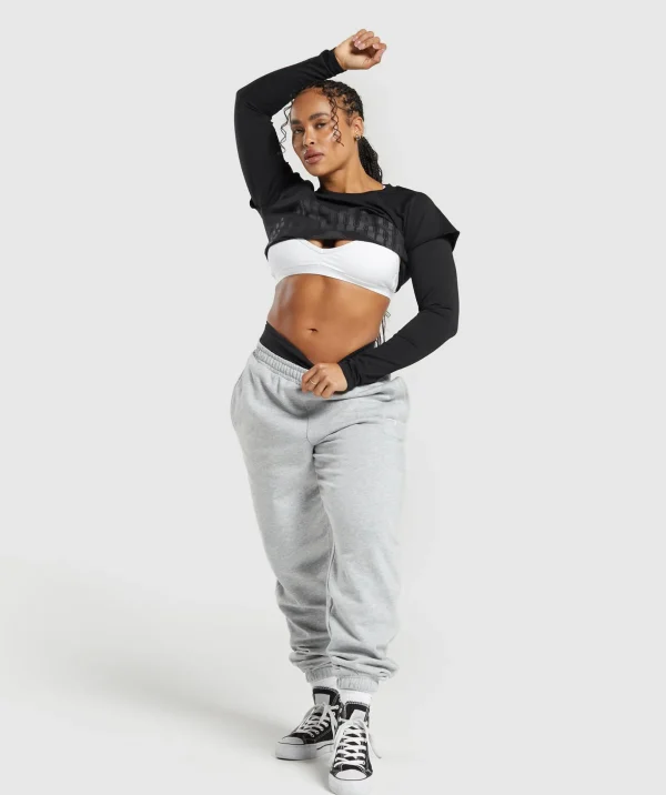 Lifting 2 In 1 Long Sleeve Crop Top