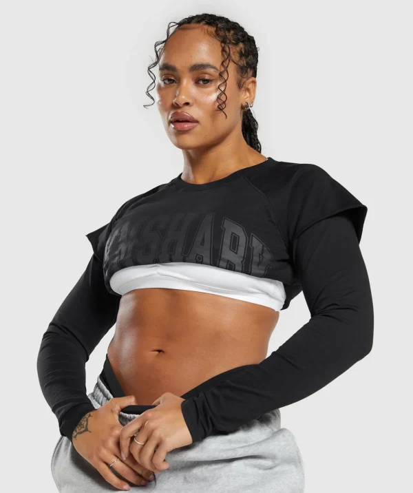Lifting 2 In 1 Long Sleeve Crop Top