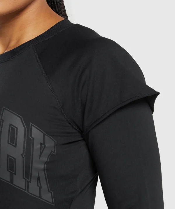 Lifting 2 In 1 Long Sleeve Crop Top