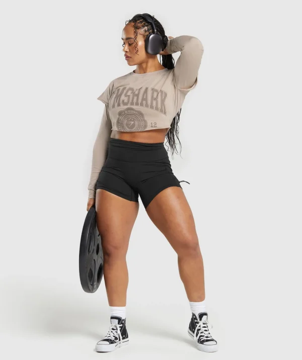 Lifting 2 In 1 Long Sleeve Crop Top
