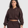 Lifting Club Cropped Zip Up Hoodie