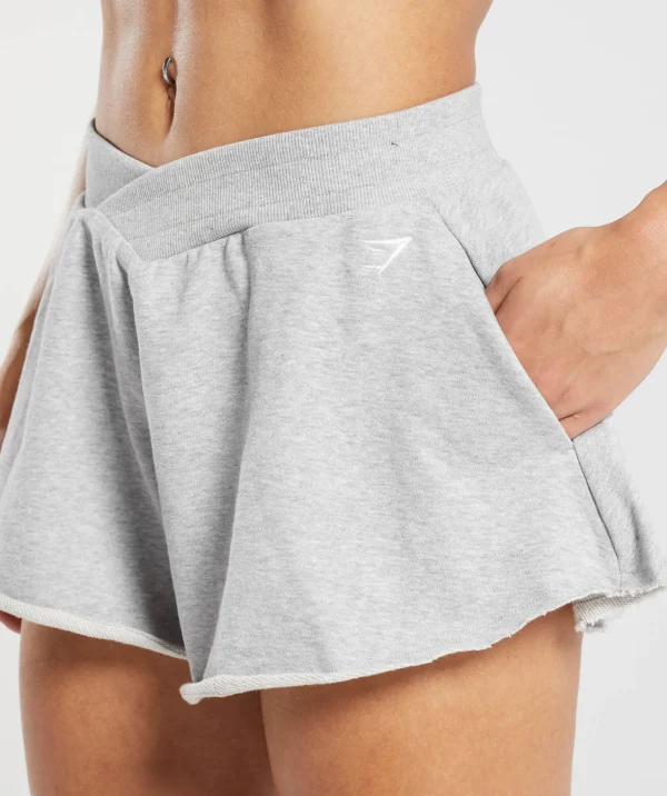Lifting Crossover Cotton Shorts