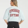Lifting Graphic Oversized Baggy T- Shirt