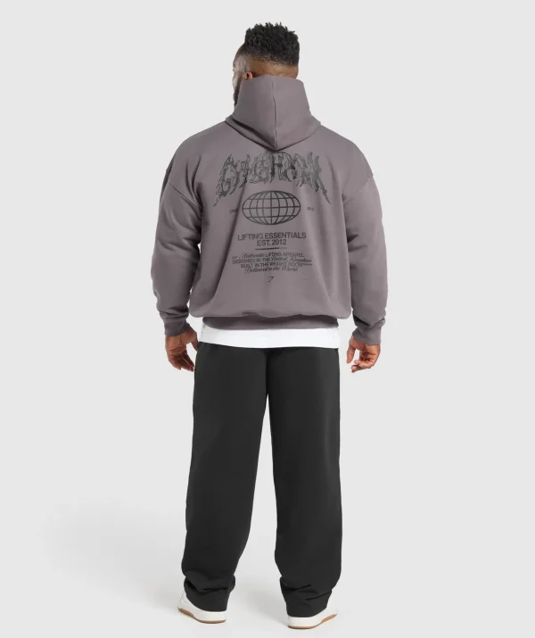 Metal Lifting Graphic Hoodie