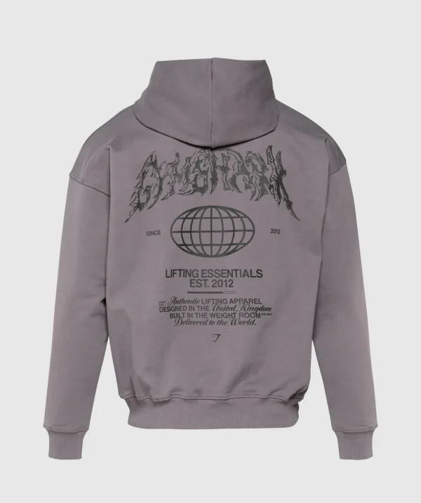 Metal Lifting Graphic Hoodie