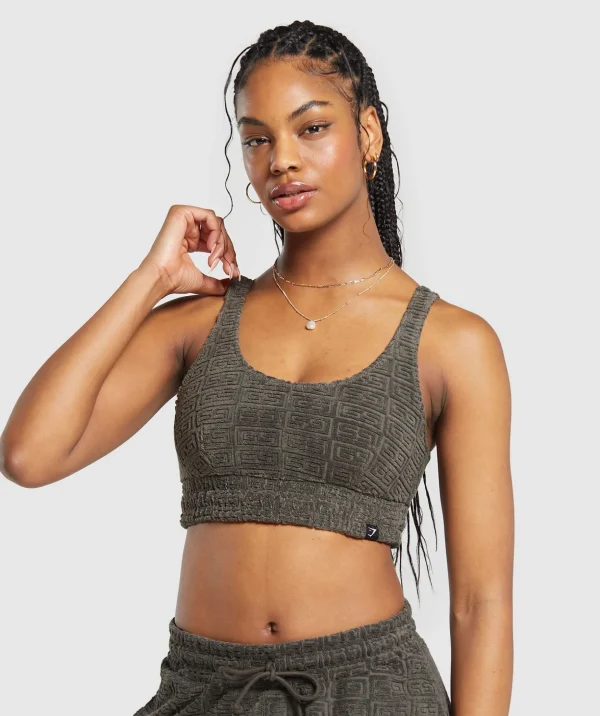 Monogram Towelling Bralette