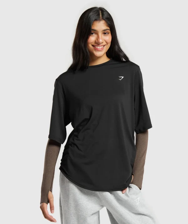 Oversized Ruched T-Shirt