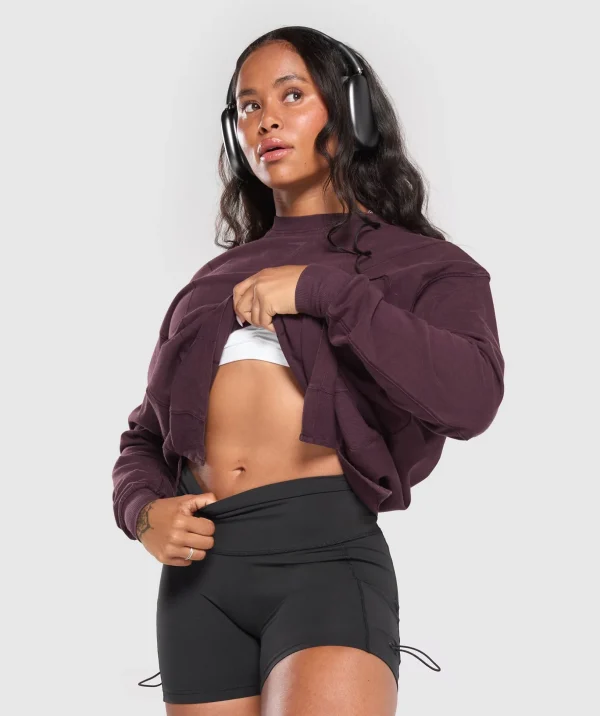Power Oversized Long Sleeve Top