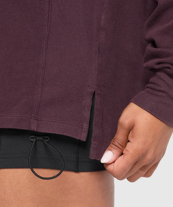 Power Oversized Long Sleeve Top