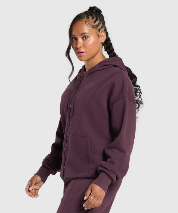 Power Oversized Zip Hoodie
