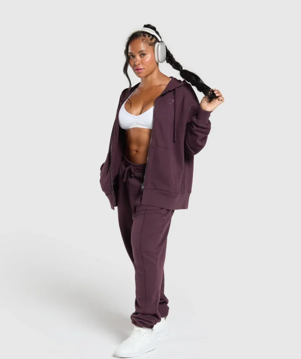 Power Oversized Zip Hoodie