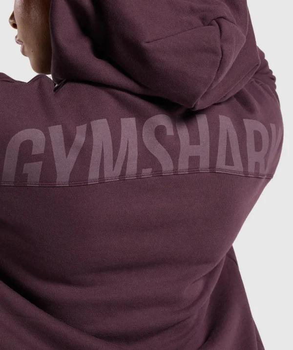 Power Oversized Zip Hoodie