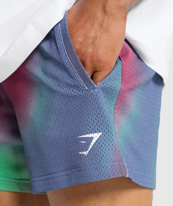 Printed Lifting Mesh 5" Shorts