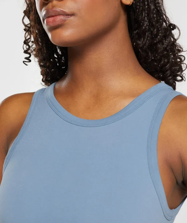 Ribbed Cotton Seamless Body Fit Tank