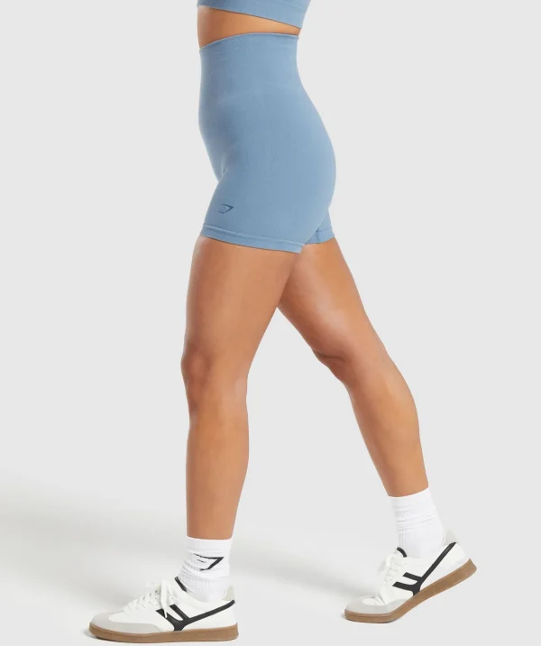 Ribbed Cotton Seamless Shorts
