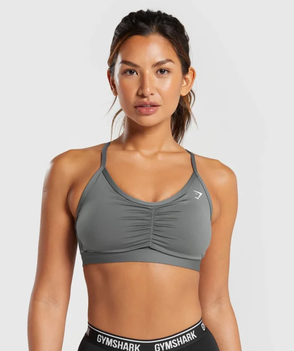 Ruched Sports Bra