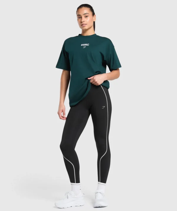 Running Graphic Oversized T-Shirt