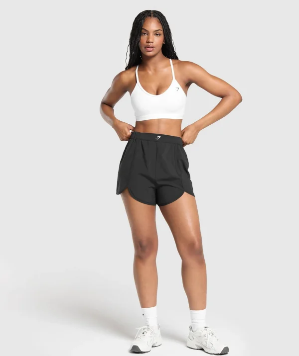 Scallop Hem Shaped Shorts