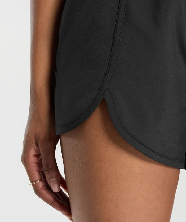 Scallop Hem Shaped Shorts