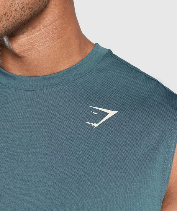 Script Graphic Cut Off Tank