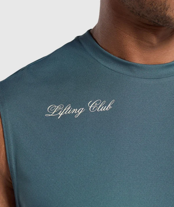 Script Graphic Cut Off Tank